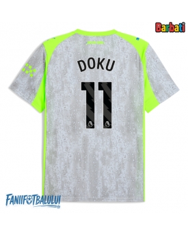 Manchester City Jeremy Doku #11 Tricou Fotbal Replică 2025-26 Barbati Treilea